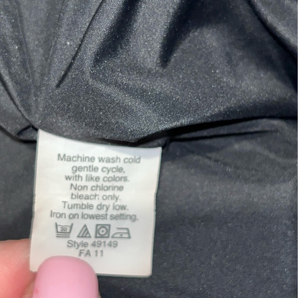 J Crew waterfowl feathers down jacket black puffer coat hooded size small - Picture 9 of 12